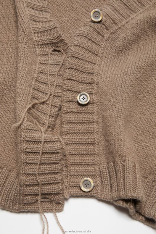 Knit cardigan Mud Brown Acne Studios R66LJ70 Apparel