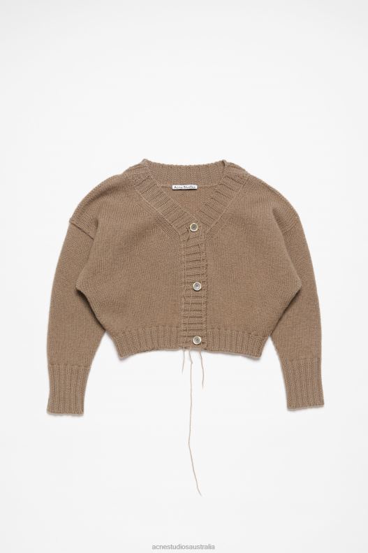 Knit cardigan Mud Brown Acne Studios R66LJ70 Apparel