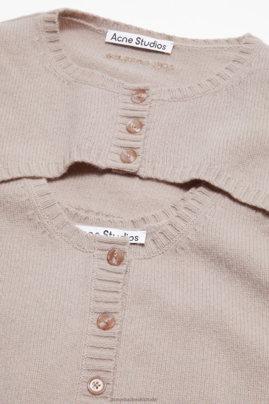 Knit tank top cardigan set Sand Beige Acne Studios R66LJ72 Apparel