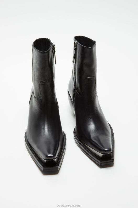 Leather ankle boots Black Acne Studios R66LJ527 Footwear