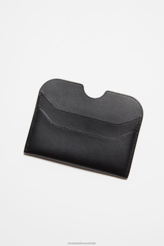 Leather card holder Black Acne Studios R66LJ510 Accessories