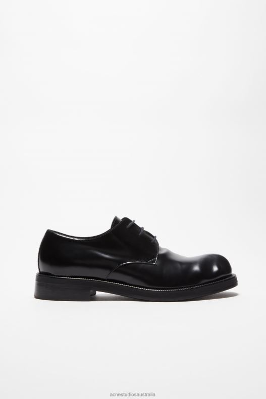 Leather derby shoes Black Acne Studios R66LJ1221 Footwear