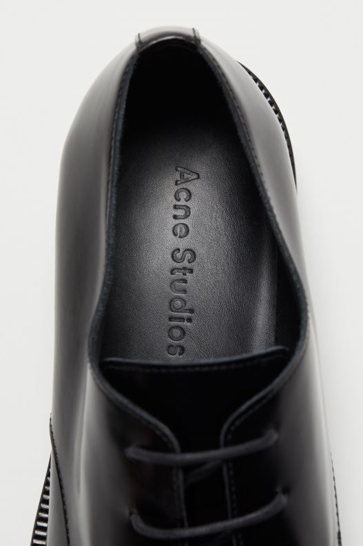 Leather derby shoes Black Acne Studios R66LJ1221 Footwear