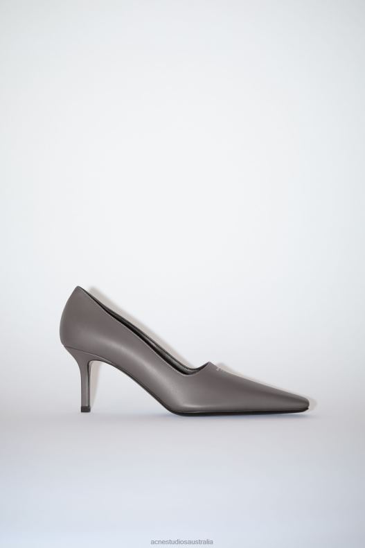 Leather heel pump Dark Grey Acne Studios R66LJ591 Footwear