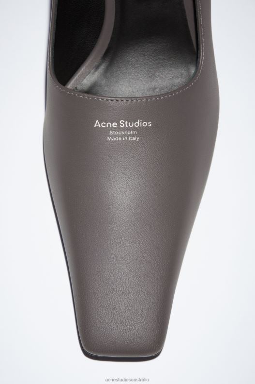 Leather heel pump Dark Grey Acne Studios R66LJ591 Footwear