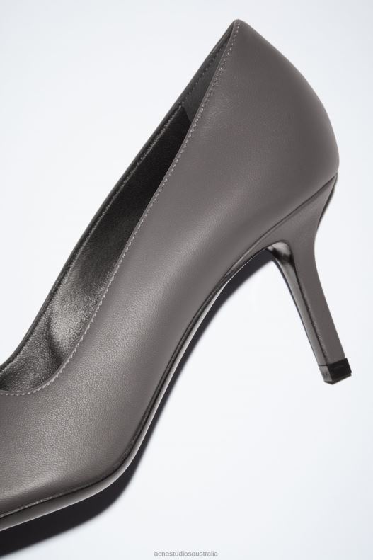 Leather heel pump Dark Grey Acne Studios R66LJ591 Footwear