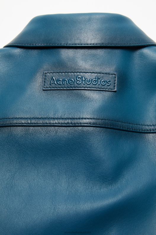 Leather jacket Blue Acne Studios R66LJ39 Apparel