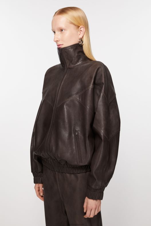 Leather jacket Brown Acne Studios R66LJ41 Apparel