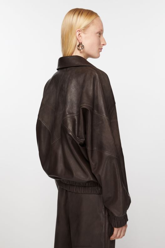 Leather jacket Brown Acne Studios R66LJ41 Apparel