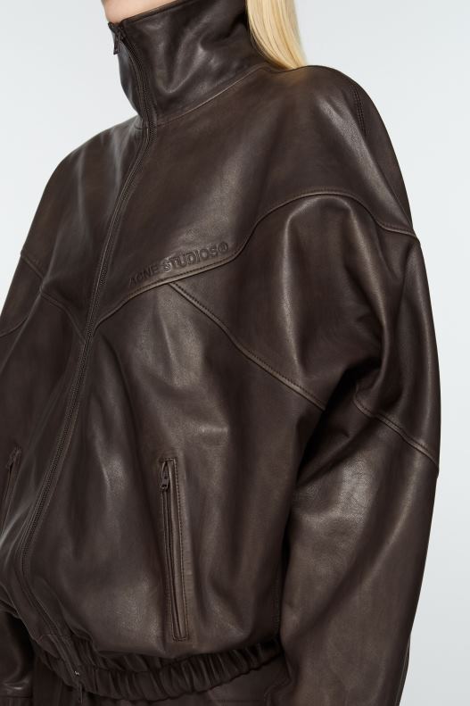 Leather jacket Brown Acne Studios R66LJ41 Apparel