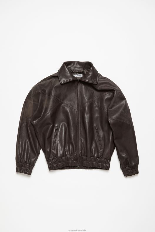 Leather jacket Brown Acne Studios R66LJ41 Apparel