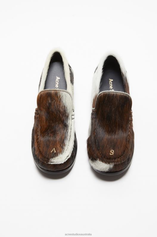 Leather loafers Multi Brown Acne Studios R66LJ634 Footwear