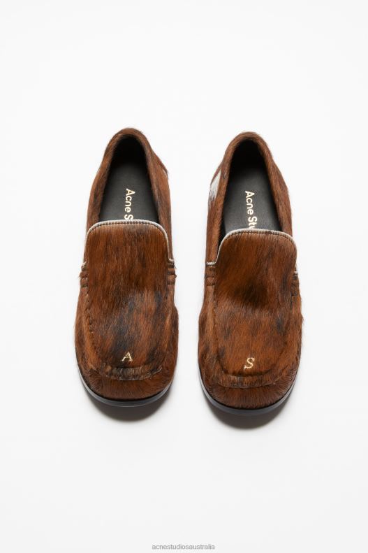 Leather loafers Multi Brown Acne Studios R66LJ634 Footwear