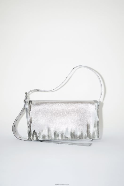 Leather shoulder bag Runway Show Silver Acne Studios R66LJ681 Accessories