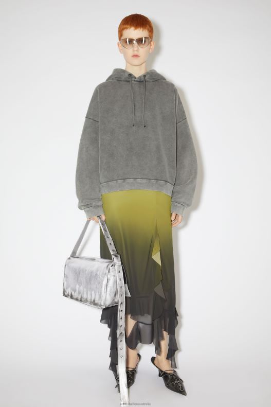 Leather shoulder bag Runway Show Silver Acne Studios R66LJ681 Accessories