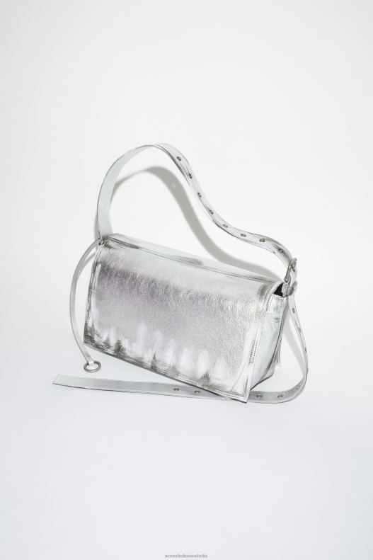 Leather shoulder bag Runway Show Silver Acne Studios R66LJ681 Accessories