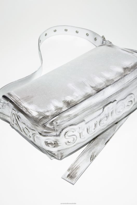 Leather shoulder bag Runway Show Silver Acne Studios R66LJ681 Accessories