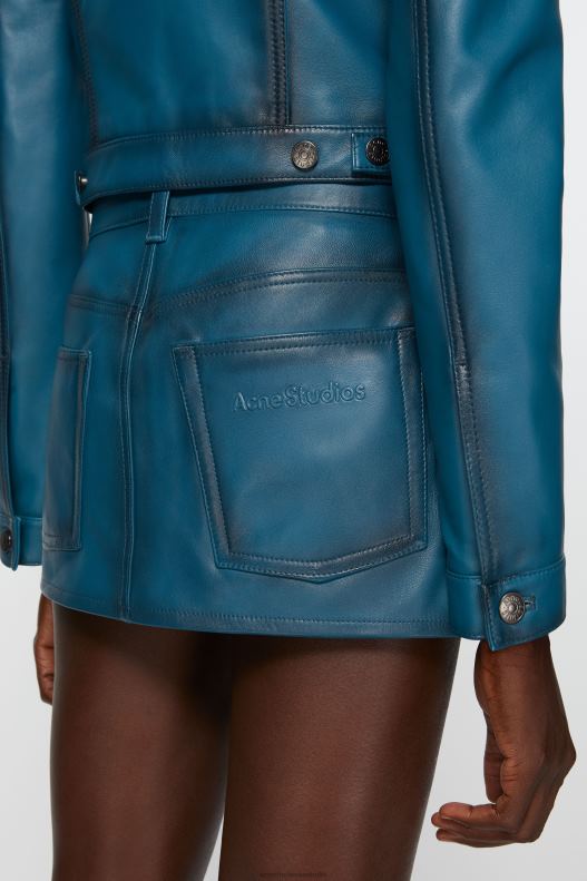 Leather skirt Blue/Black Acne Studios R66LJ266 Apparel