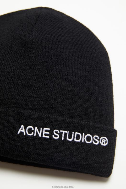 Logo beanie Black Acne Studios R66LJ450 Accessories