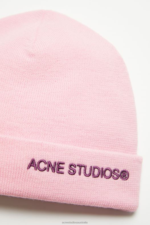 Logo beanie Light Pink Acne Studios R66LJ868 Accessories