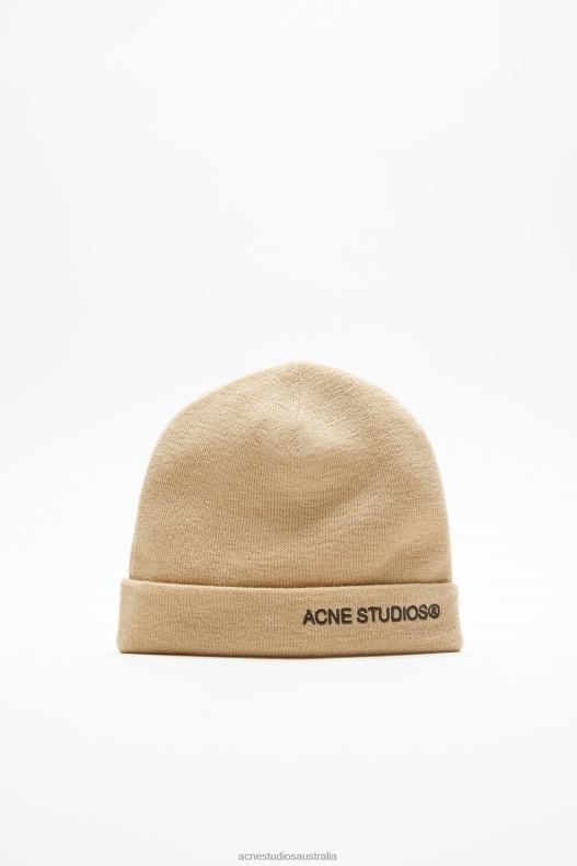 Logo beanie Shell Beige Acne Studios R66LJ814 Accessories