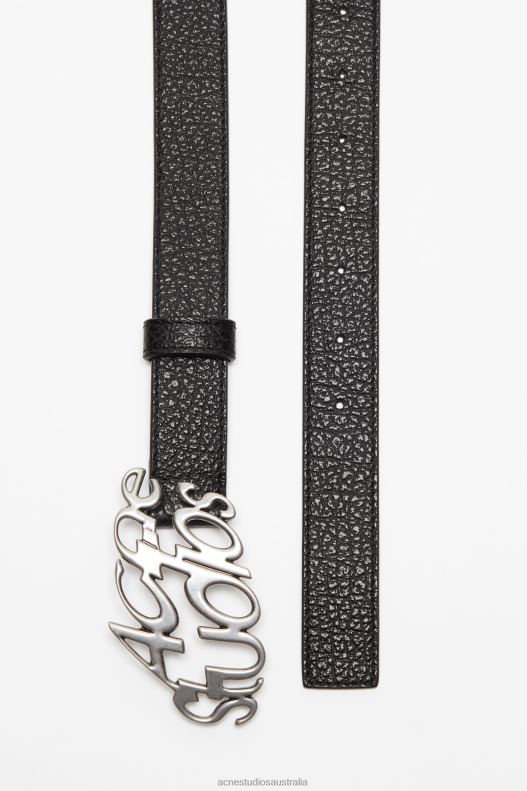 Logo buckle belt Black Acne Studios R66LJ445 Accessories