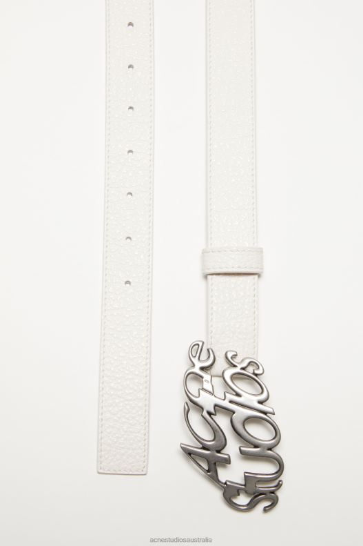 Logo buckle belt White Acne Studios R66LJ820 Accessories