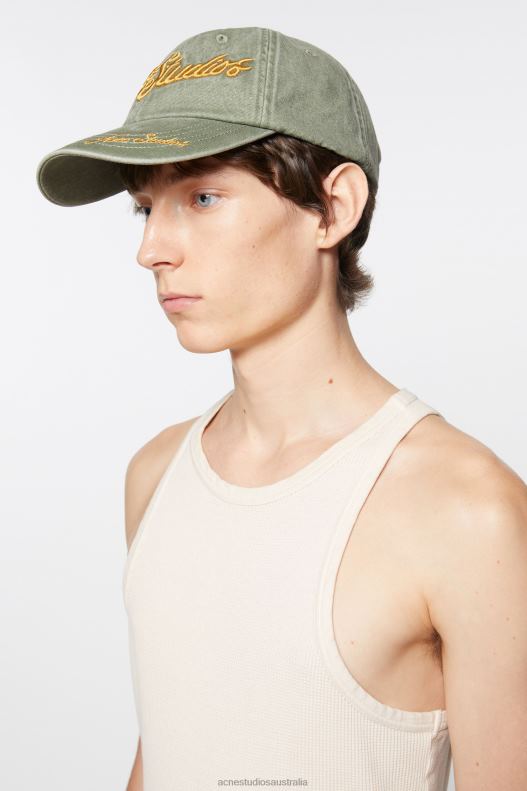 Logo cap Sage Green Acne Studios R66LJ659 Accessories