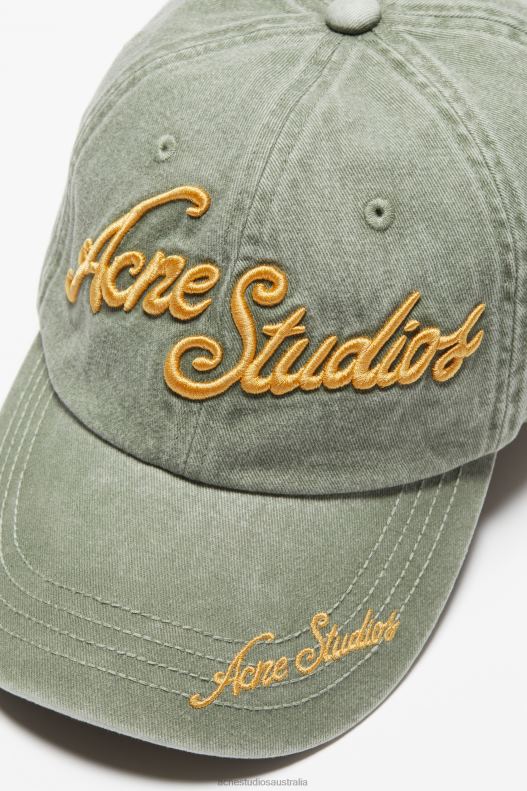 Logo cap Sage Green Acne Studios R66LJ659 Accessories