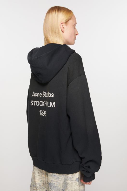 Logo hooded sweater Black Acne Studios R66LJ139 Apparel