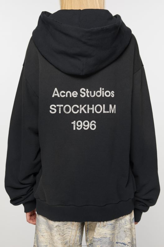 Logo hooded sweater Black Acne Studios R66LJ139 Apparel