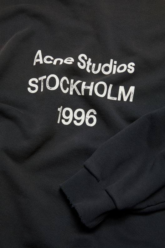 Logo hooded sweater Black Acne Studios R66LJ139 Apparel