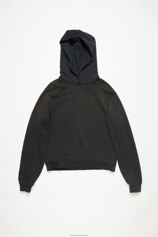 Logo hooded sweater Black Acne Studios R66LJ139 Apparel