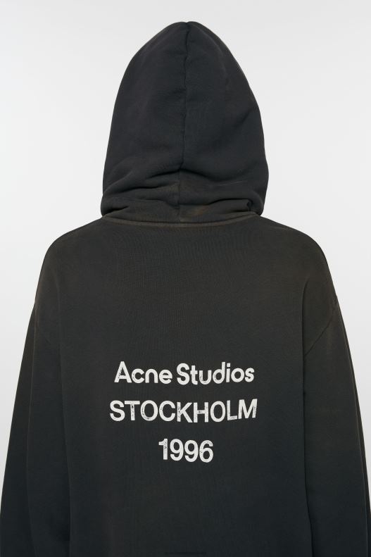 Logo hooded sweater Black Acne Studios R66LJ960 Apparel