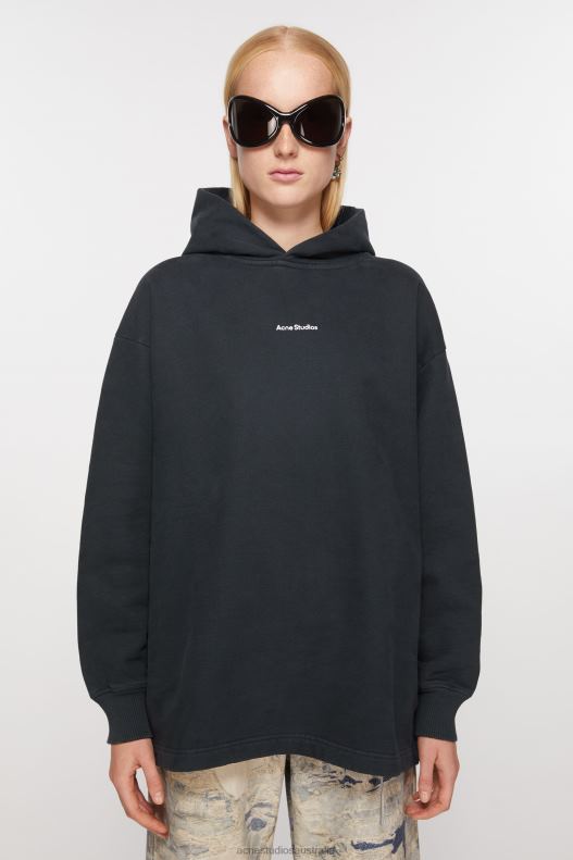 Logo hooded sweatshirt Black Acne Studios R66LJ148 Apparel