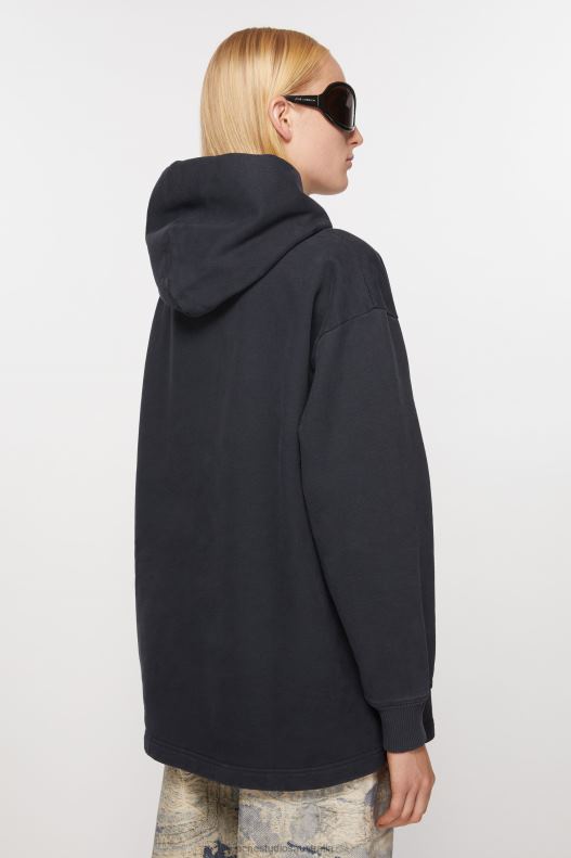 Logo hooded sweatshirt Black Acne Studios R66LJ148 Apparel