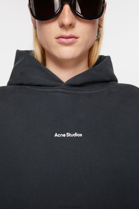 Logo hooded sweatshirt Black Acne Studios R66LJ148 Apparel