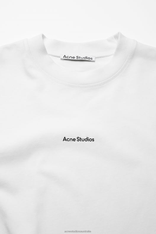 Logo long sleeve t-shirt Optic White Acne Studios R66LJ1022 Apparel