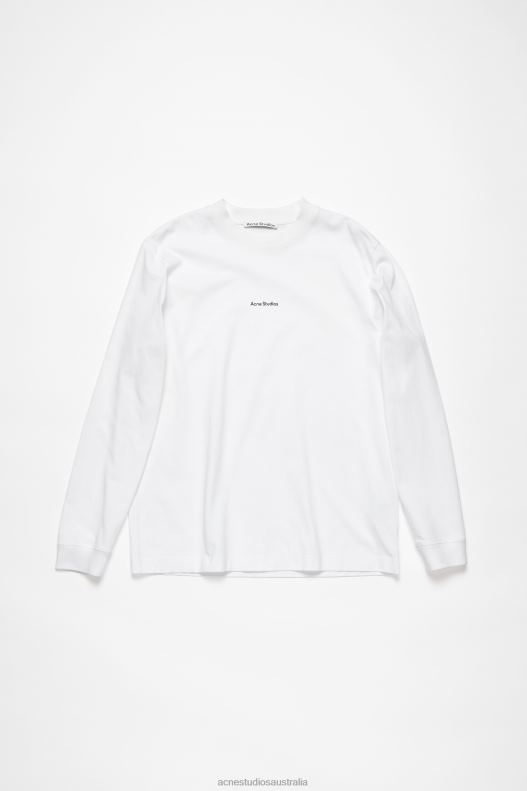 Logo long sleeve t-shirt Optic White Acne Studios R66LJ1022 Apparel