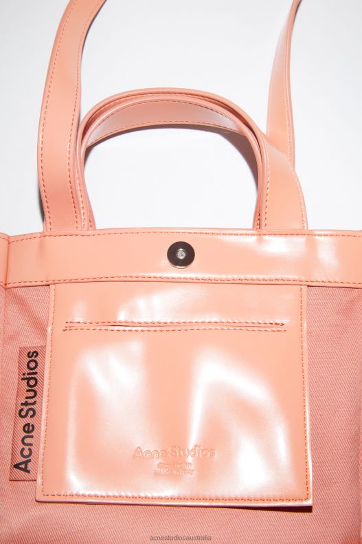 Logo mini shoulder tote bag Salmon Pink Acne Studios R66LJ864 Accessories