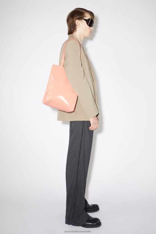 Logo shoulder tote bag Salmon Pink Acne Studios R66LJ867 Accessories