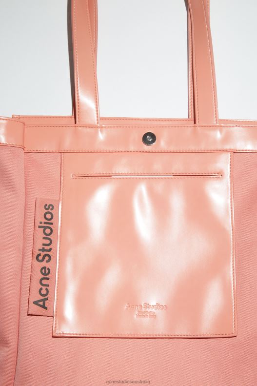 Logo shoulder tote bag Salmon Pink Acne Studios R66LJ867 Accessories