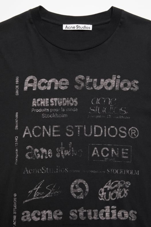 Logo t-shirt - Relaxed fit Black Acne Studios R66LJ1090 Apparel