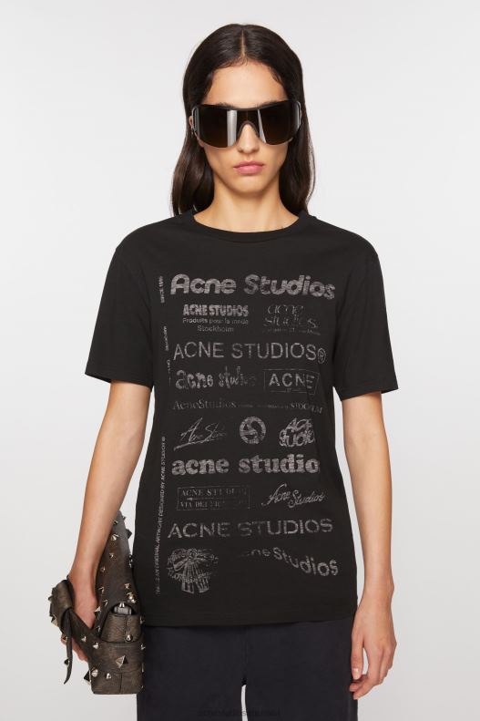 Logo t-shirt - Relaxed fit Black Acne Studios R66LJ359 Apparel