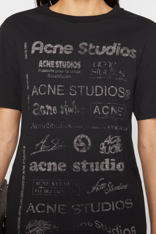 Logo t-shirt - Relaxed fit Black Acne Studios R66LJ359 Apparel