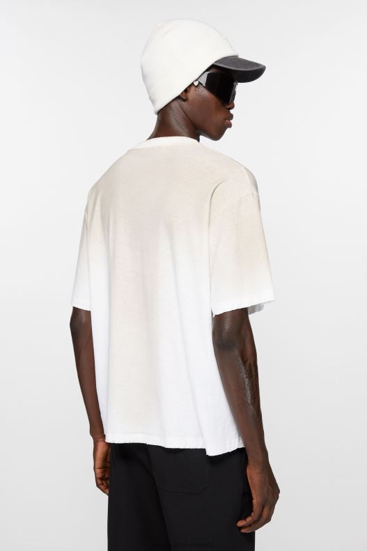 Logo t-shirt - Relaxed fit Dusty White Acne Studios R66LJ1085 Apparel