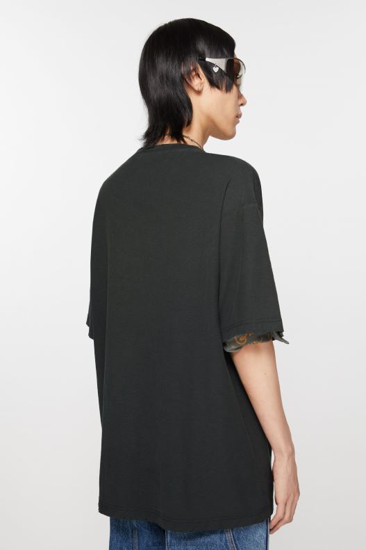 Logo t-shirt - Relaxed fit Faded Black Acne Studios R66LJ1014 Apparel