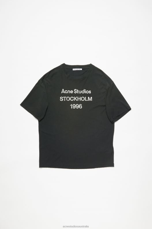 Logo t-shirt - Relaxed fit Faded Black Acne Studios R66LJ1014 Apparel