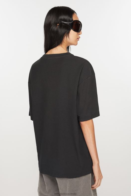 Logo t-shirt - Relaxed fit Faded Black Acne Studios R66LJ198 Apparel