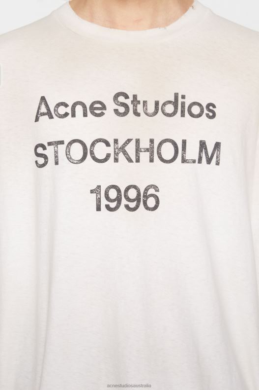 Logo t-shirt - Relaxed fit Optic White Acne Studios R66LJ1015 Apparel